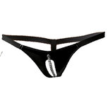 Kruisloze Lak String Met Kettinkje Kruisloze Lak String Met Kettinkje