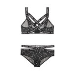 BH-Set Met Zodiac Print - Zwart/Metallic BH-Set Met Zodiac Print - Zwart/Metallic