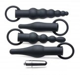 4-Delige Anaal Plug Set Met Bullet Vibrator 4-Delige Anaal Plug Set Met Bullet Vibrator
